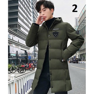 [Free ship từ 50K]  Áo phao nam dáng dài đại hàn - Áo khoác nam dáng dài mẫu mới nhất 2019