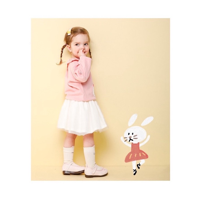 Set Milkmile áo thỏ hồng chân váy