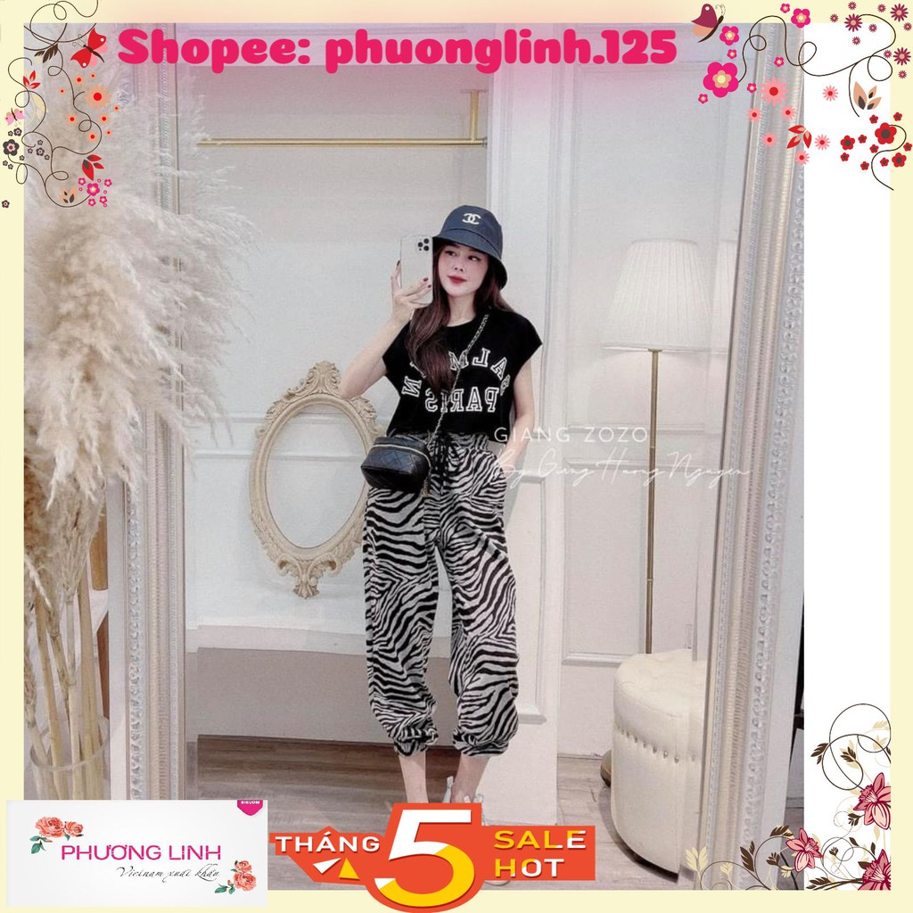 SET BỘ ÁO PARIS QUẦN BOM 2 HỌA TIẾT CHO NỮ | BigBuy360 - bigbuy360.vn