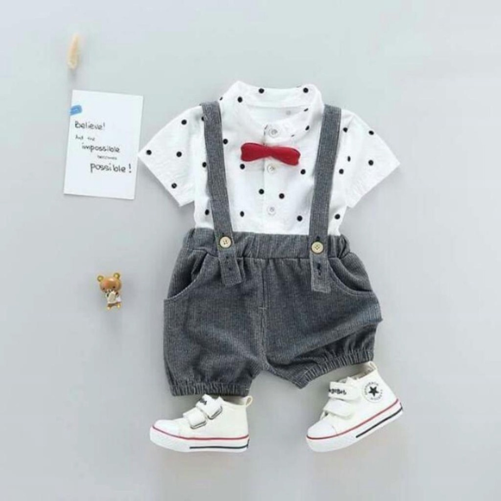 Yếm Chấm Bi Bé Trai Sang Chảnh Bảnh Bao cho bé từ 6-15kg - Quà tặng đầy tháng, thôi nôi, sinh nhật, [SP0183]