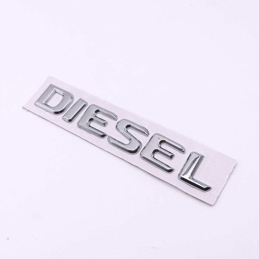 Logo bằng chrome ABS hình chữ DIESEL dán trang trí xe thông dụng