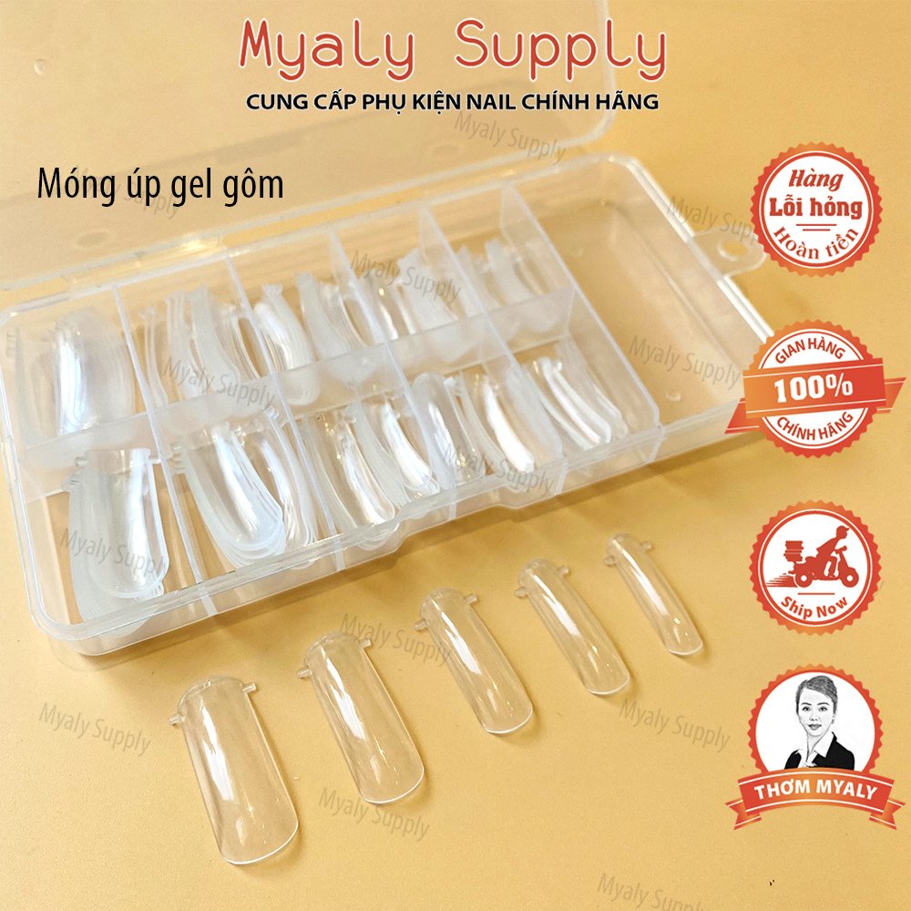 Móng Úp Gel Gôm Móng Úp Có Tai 100 Cái SP001029