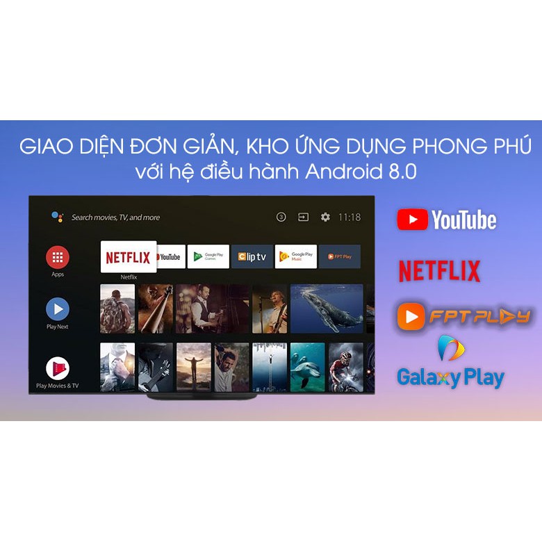 Android Tivi OLED Sony 4K 65 inch KD-65A9G chính hãng (Liên hệ người bán để đặt hàng)