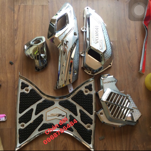 Combo 5 món đồ ốp mạ crom xe Sh 2017-2019