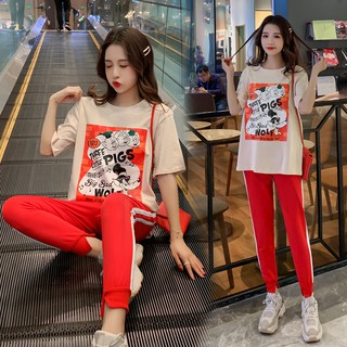 Set quần áo bầu năng động cá tính