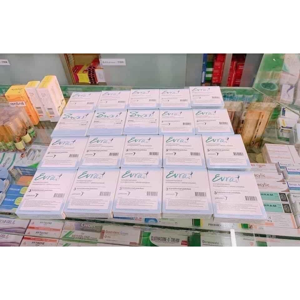 Miếng dán tránh thai Evra Thái Lan mẫu mới