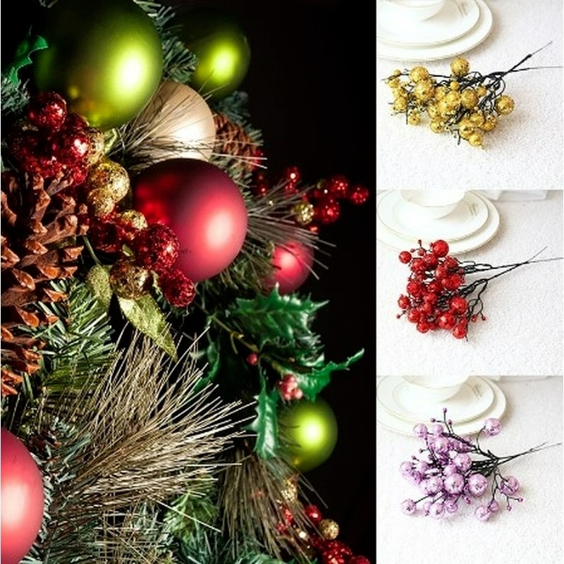 Phụ kiện trang trí nhà cửa hình trái cây lấp lánh thời trang