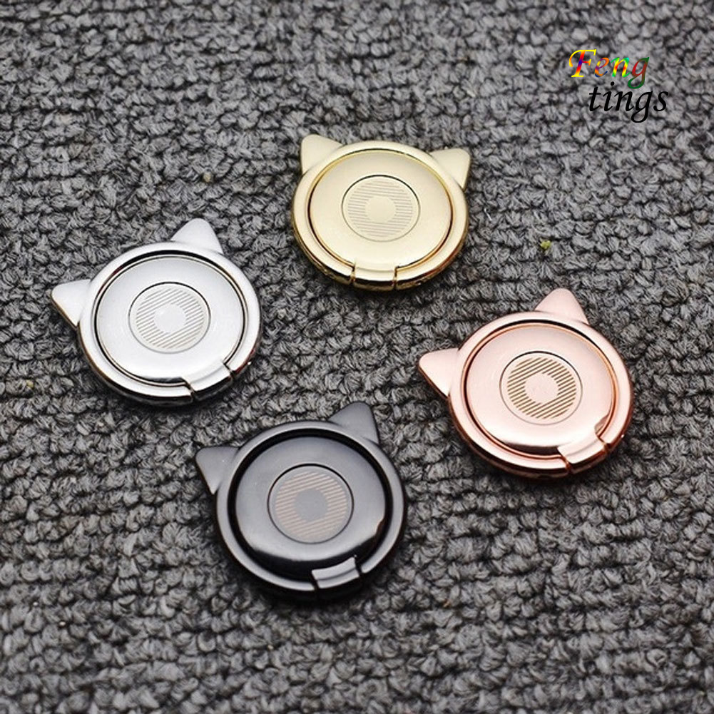 Vòng Khuyên Đỡ Điện Thoại Hình Tai Mèo Đáng Yêu