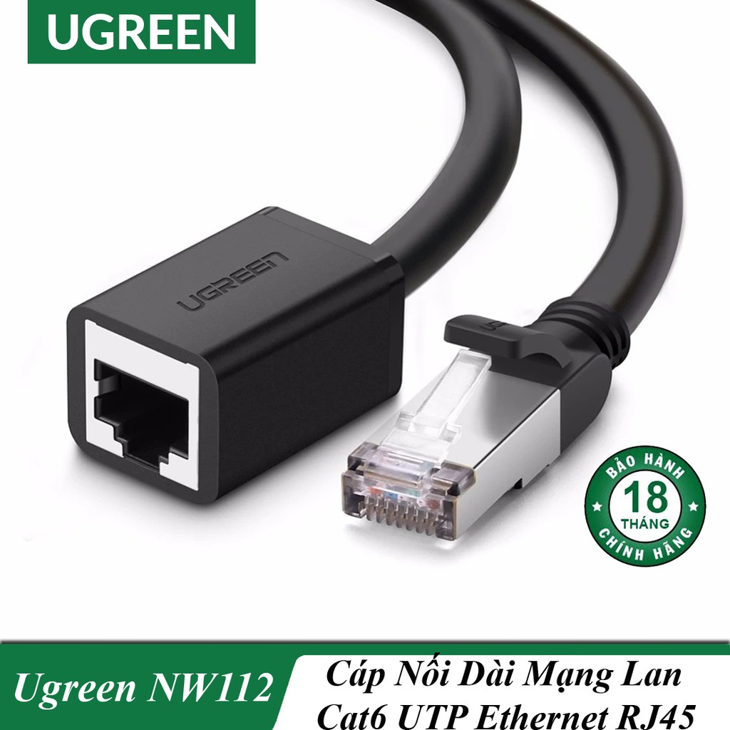 Dây Mạng Nối Dài CAT6 UTP hai đầu RJ45 UGREEN NW112 - Hàng Chính Hãng