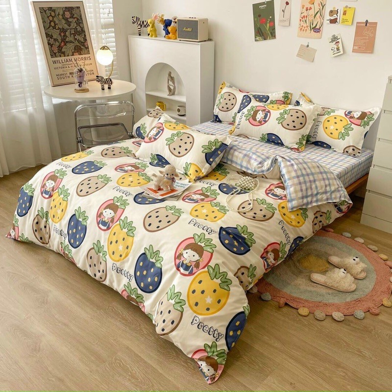 bộ chăn ga poly nhập