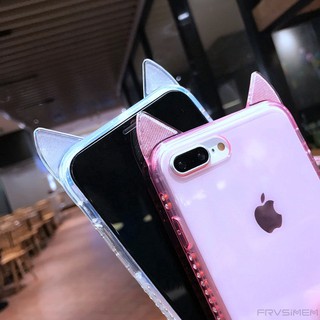 ỐP LƯNG DẺO TRONG SUỐT TAI THỎ IPHONE