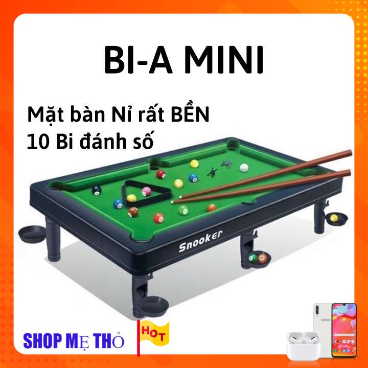 Bàn Bi A Mini – Bàn Bida Mini Cỡ Lớn Cho Bé Nhiều Kích Cỡ, Đầy Đủ Phụ Kiện