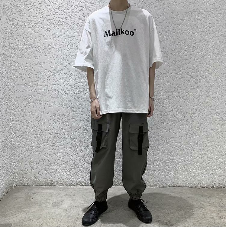 Áo Thun Tay Lỡ Dáng Rộng In Chữ Phong Cách Hàn Quốc Thời Trang Cho Nữ 19252