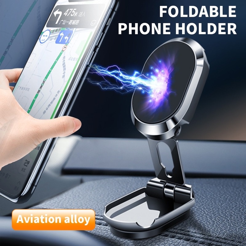 Giá Đỡ Điện Thoại Từ Tính Xoay 360 Độ Tiện Dụng Cho Xe Hơi