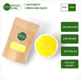 Tinh bột nghệ nguyên chất Vietpurity 500g đắp mặt nạ dưỡng da giúp giảm đau dạ dày