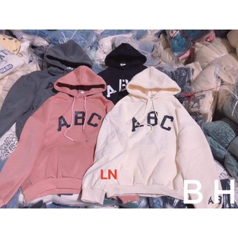 Áo hoodie ABC chữ to