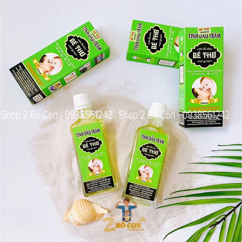 Tinh dầu tràm Bé Thơ 50ml - Tinh dầu tràm Huế nguyên chất nguyên liệu 100% tự nhiên