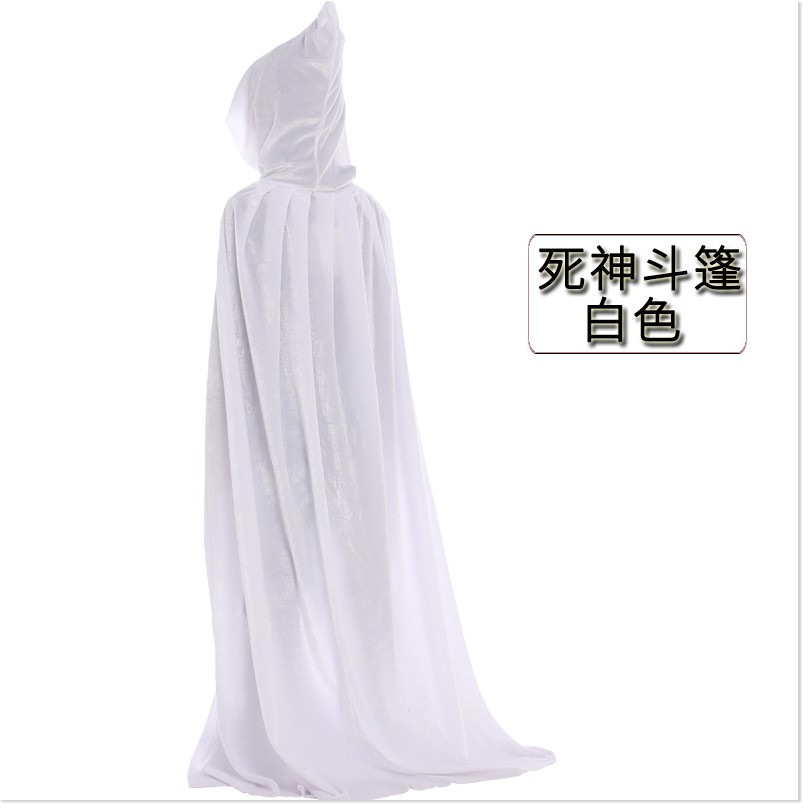 Halloween áo choàng trẻ em người lớn đóng vai người lớn nhung dày đặc chương trình ăn mặc áo choàng phù thủy chết áo cho