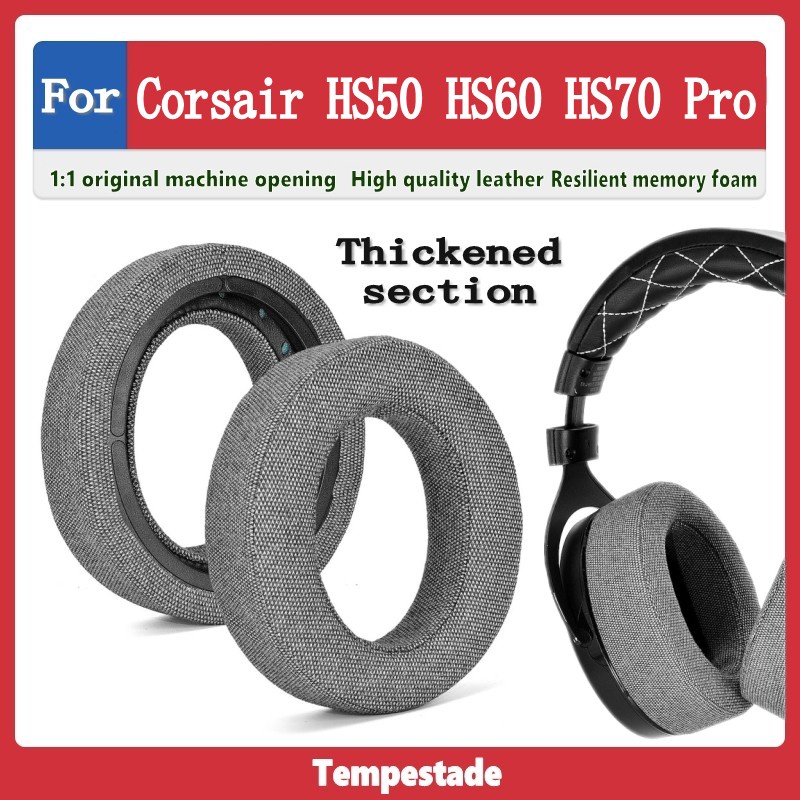 Phù Hợp Đệm Bọc Bảo Vệ Tai Nghe Chụp Đầu Thay Thế Chuyên Dụng Cho Corsair HS50 HS60 HS70 Pro