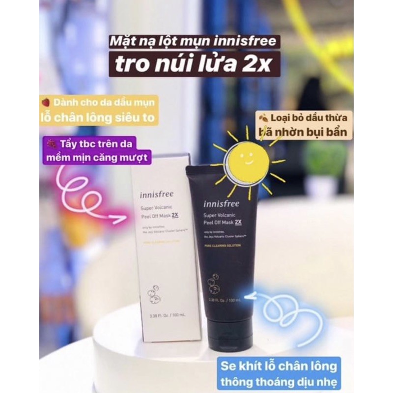 MẶT NẠ LỘT MỤN ĐẦU ĐEN INNISFREE