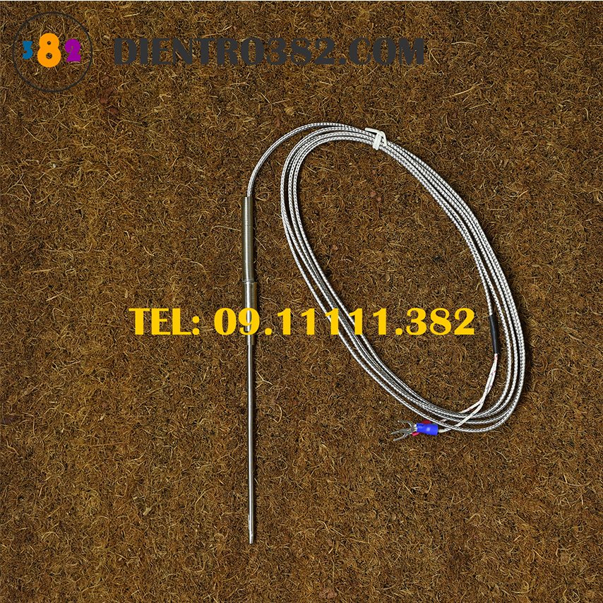 Dây cảm biến nhiệt WRNK- 191 đầu dò phi 3, Dây can K cảm biến nhiệt độ từ 0- 1100 độ, dây cảm biến K