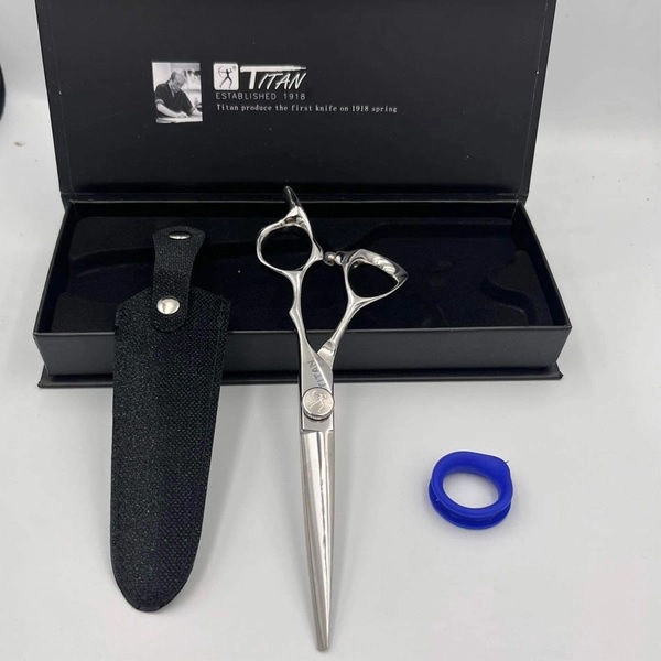 Kéo cắt tóc Titan thép 440C sắc bén bền bỉ - TJ630