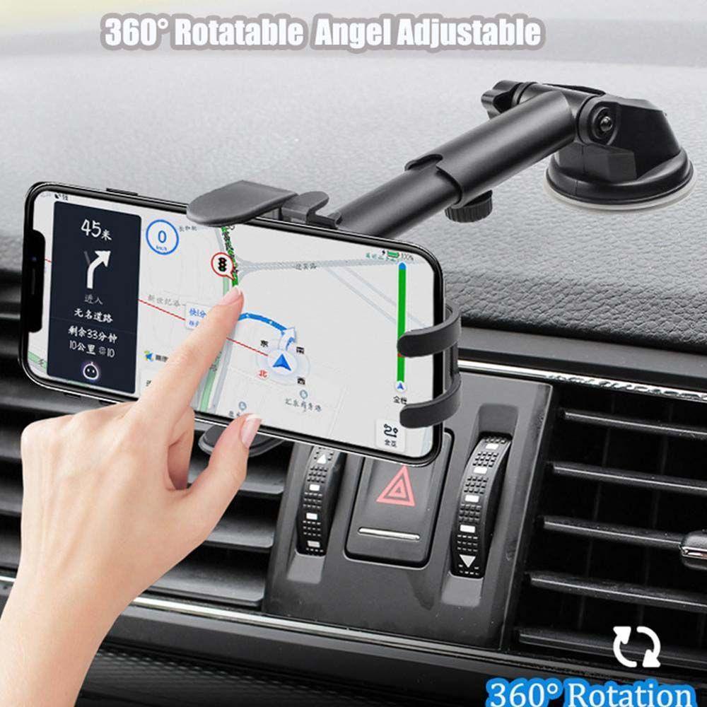 Giá Đỡ Điện Thoại Bằng ABS Có Giác Hút Gắn Xe Hơi Thiết Kế Xoay Được Tiện Dụng