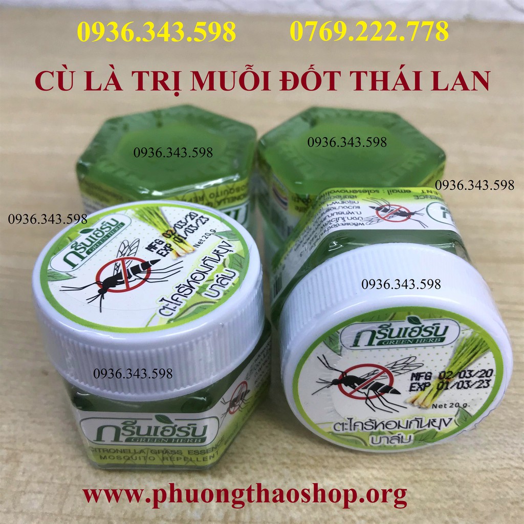 DẦU CÙ LÀ TRỊ MUỖI ĐỐT THÁI LAN 20 gr