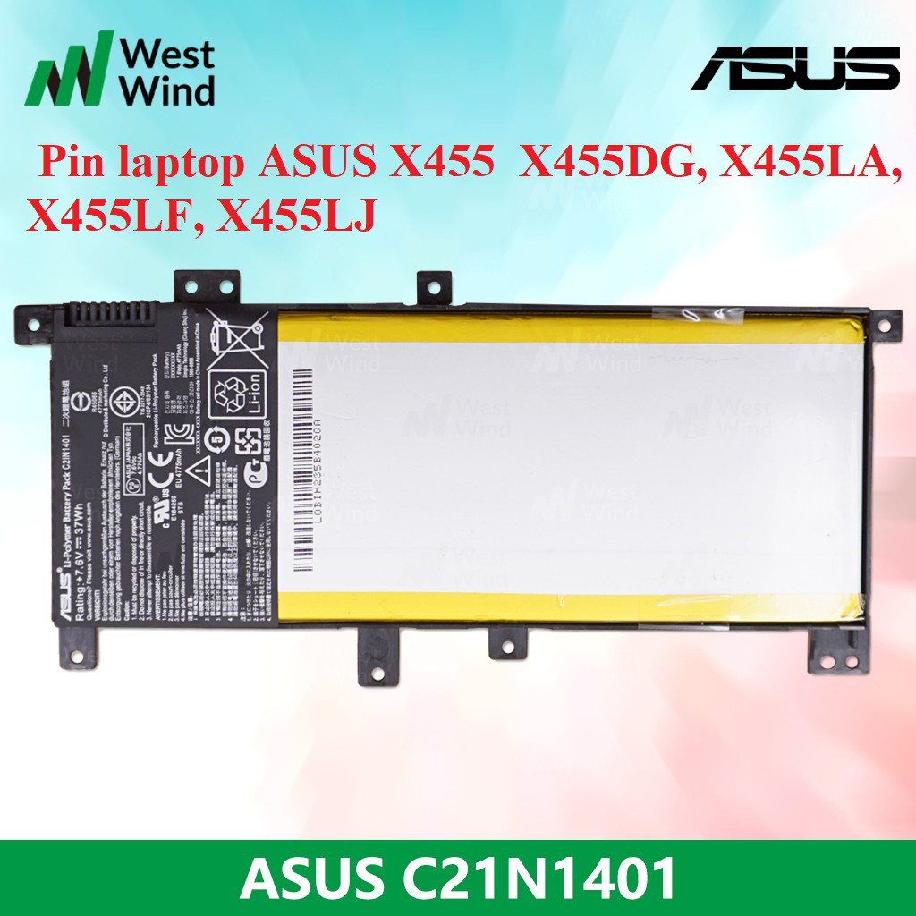  Pin Laptop ASUS X455 C21N1401 (ZIN) - X455DG, X455LA, X455LF, X455LJ