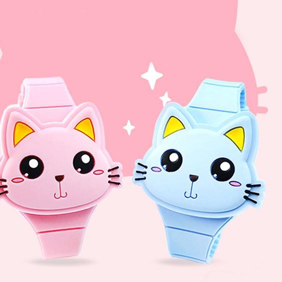 Đồng Hồ Đeo Tay Silicone Hình Mèo Hoạt Hình Cho Bé | BigBuy360 - bigbuy360.vn