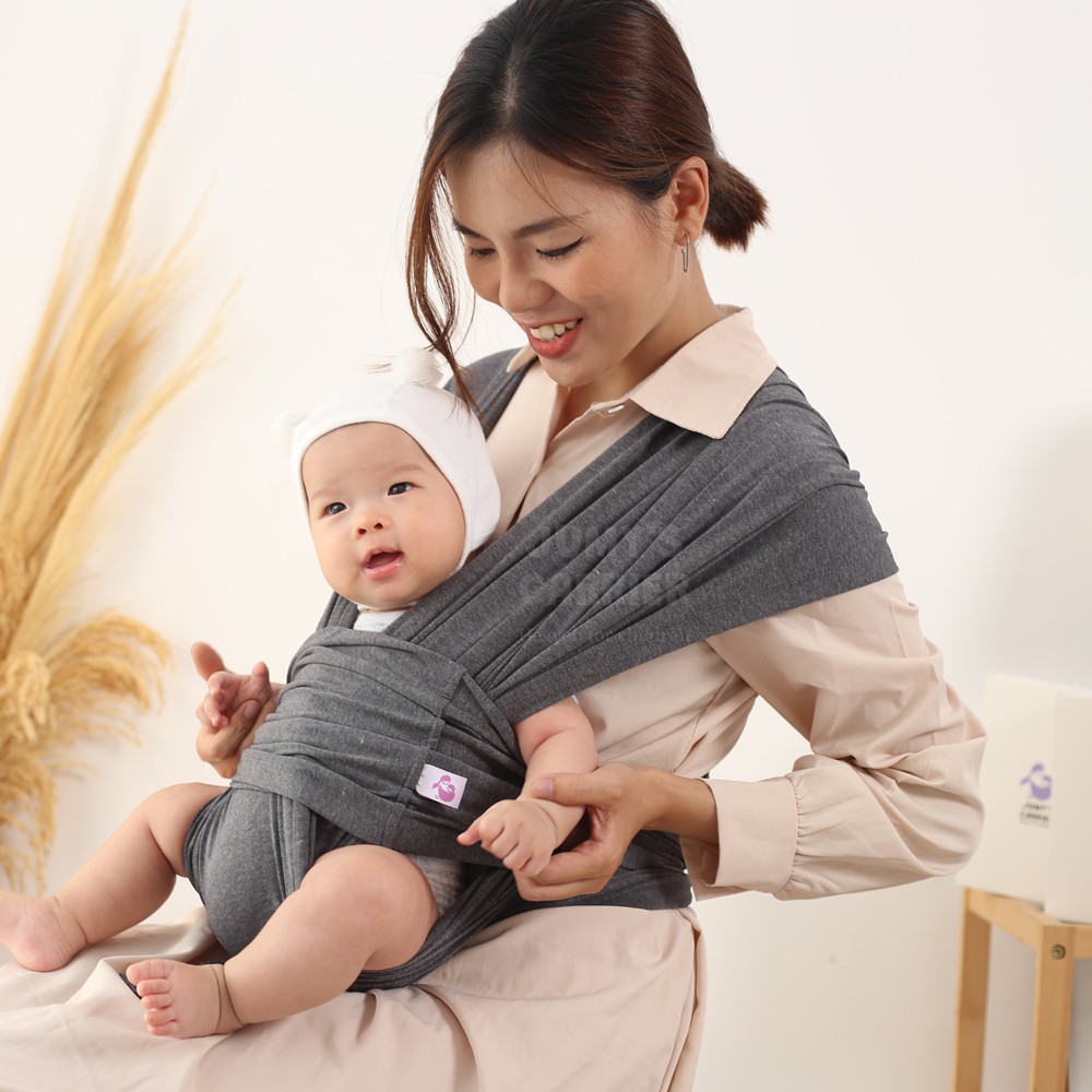 (RẺ VÔ ĐỊCH) Địu vải Jumy, địu cho bé với chất cotton hè mềm mịn thoáng mát, gọn nhẹ, dễ giặt mau khô