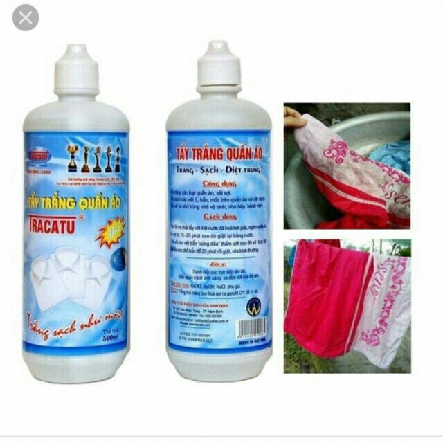 CHAI TẨY MỐC QUẦN ÁO TRACATU LOẠI 500ML