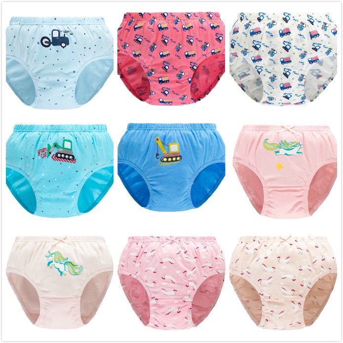 Quần Lót Cotton In Họa Tiết Ngẫu Nhiên Thời Trang Cho Bé Trai B148