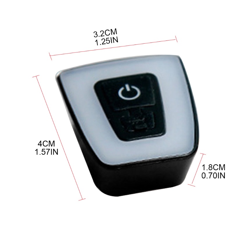 Đèn LED Cảnh Báo An Toàn Gắn Đuôi Xe Đạp / Mũ Bảo Hiểm Có Thể Sạc Lại