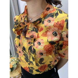 Áo sơ mi nữ công sở chất Tơ lụa Emvy - A21