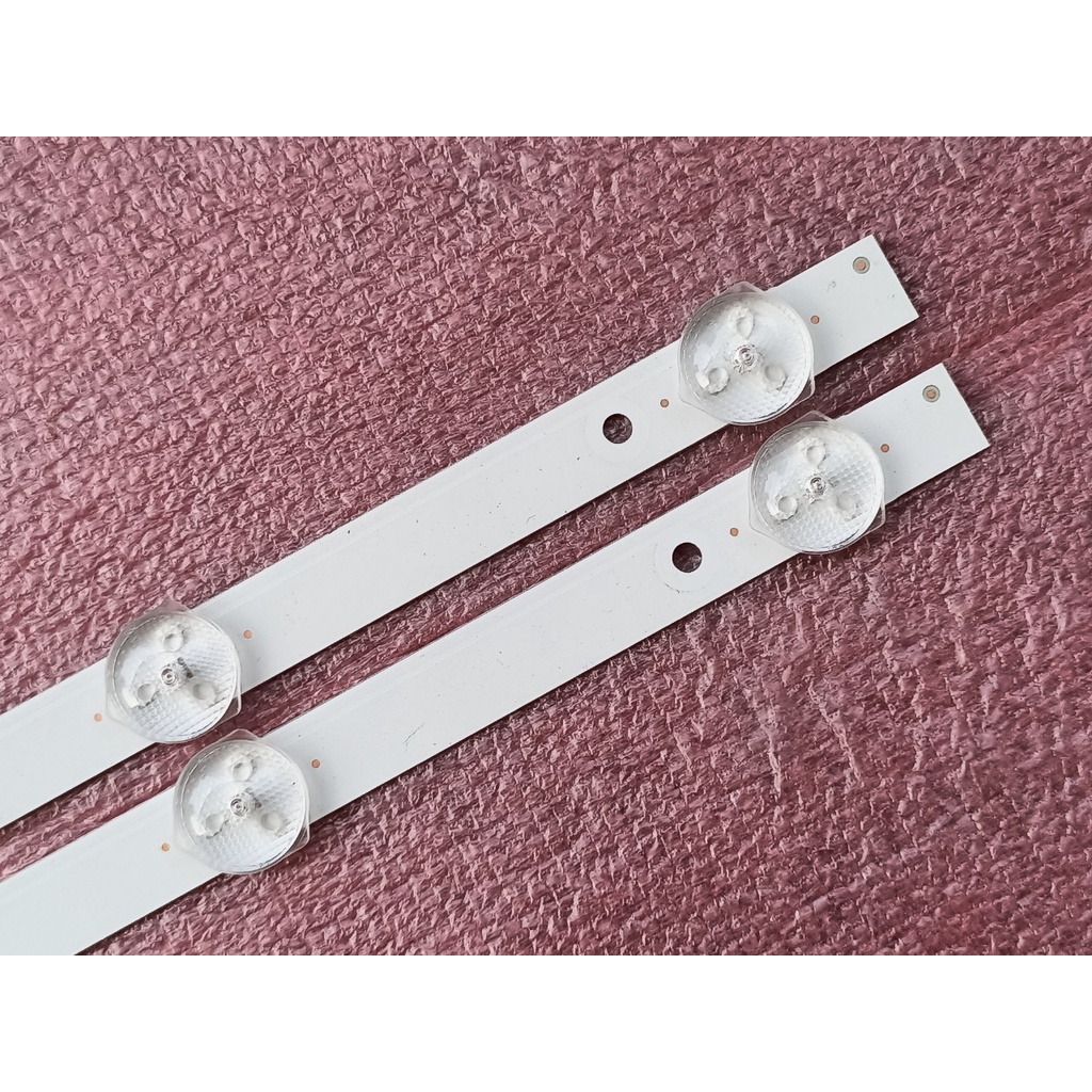 THANH LED TIVI ASANZO 24 25 INCH 25T350 VÀ CÁC ĐỜI MÁY KHÁC, HÀNG MỚI 100%, BỘ 2 THANH, MỖI THANH 6 BÓNG 3V, DÀI 44cm