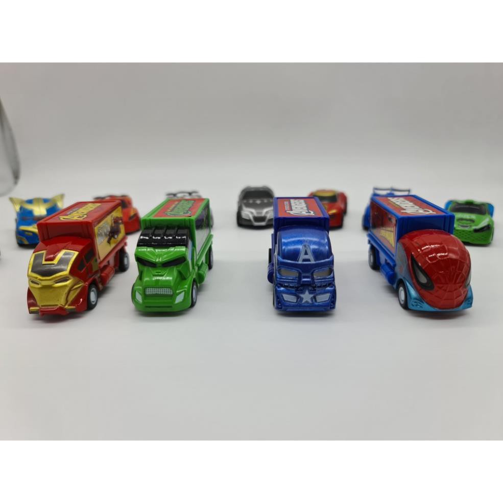 SET 13 XE SẮT SIÊU ANH HÙNG AVENGERS CAR SP476