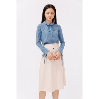 Chân váy dài túi ốp có nắp - 20Again