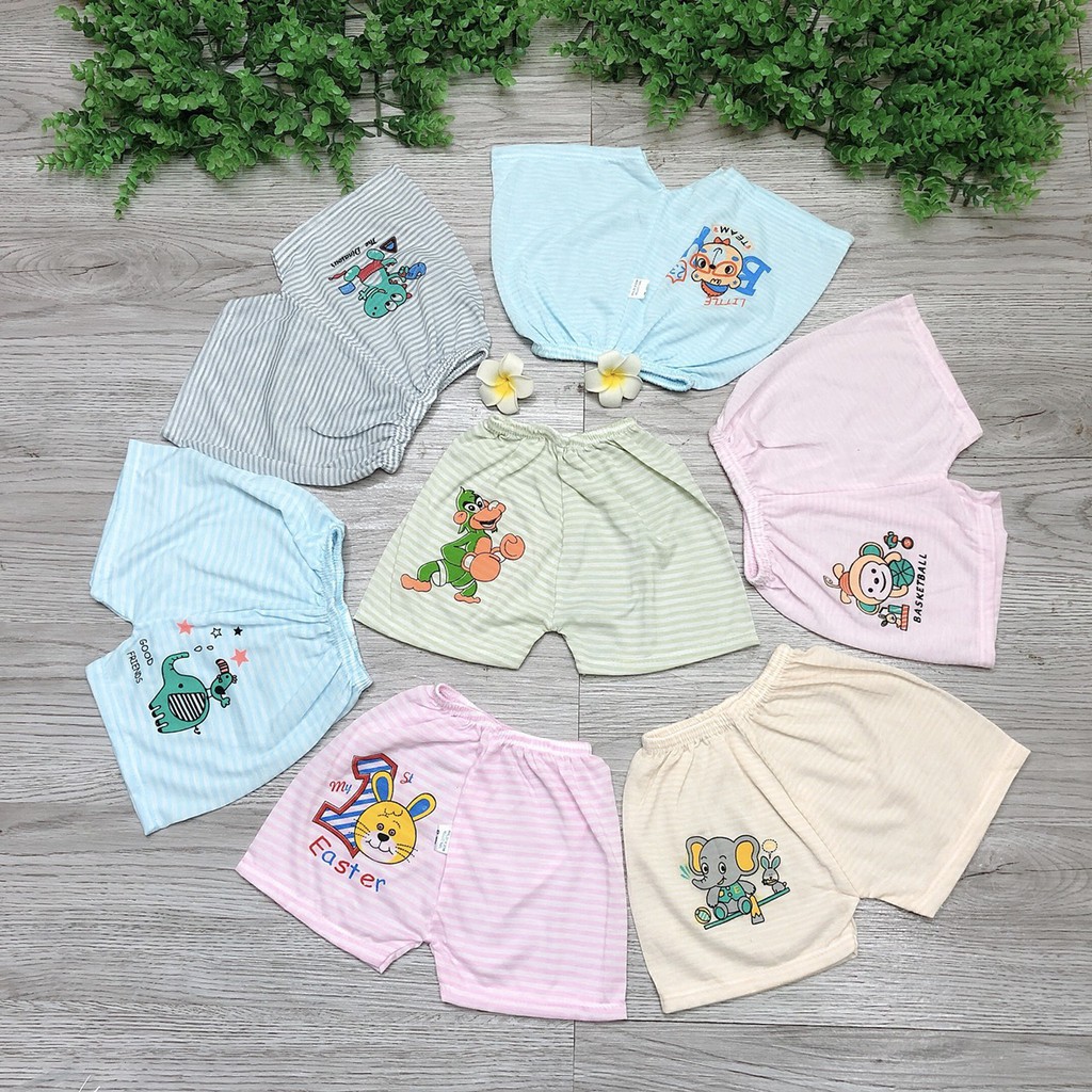 Quần chục đùi cotton kẻ cho bé trai/gái - Quần cotton kẻ xinh xinh dễ thương cho bé,hất vải cotton mỏng, nhẹ, thoáng mát