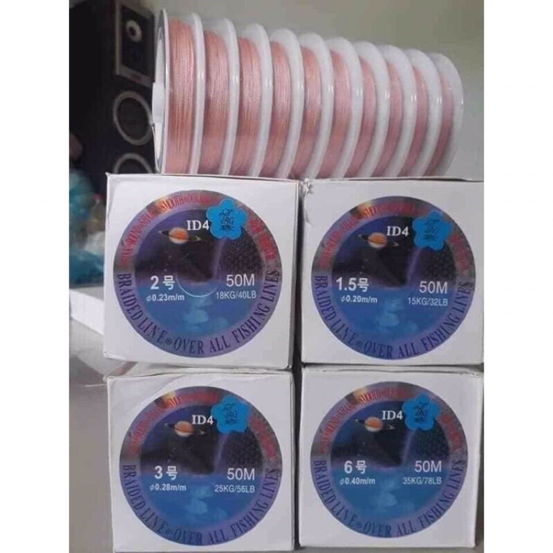 Dù hồng ID4 có lõi cước siêu bền,siêu tải/ giá rẻ bất chấp đủ số từ 1-15