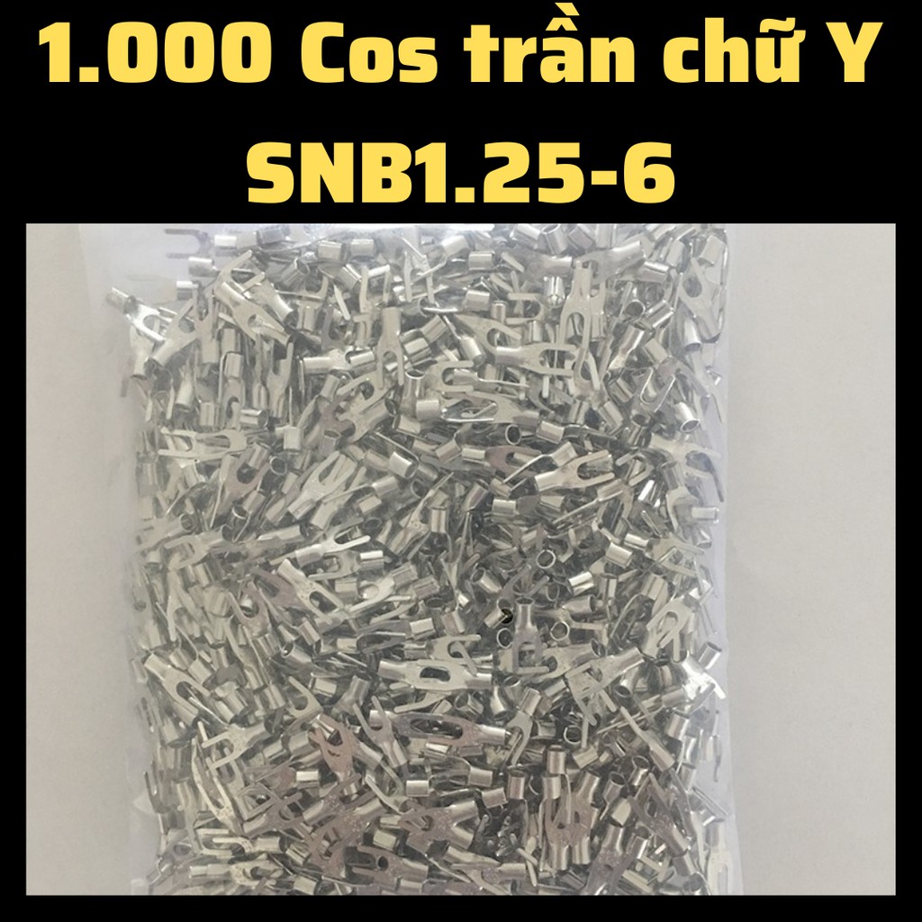 Cos y trần 1.25-6, đầu cos chữ y trần SNB1.25-6 [ Loại Tốt], cos y trần 1.25-6