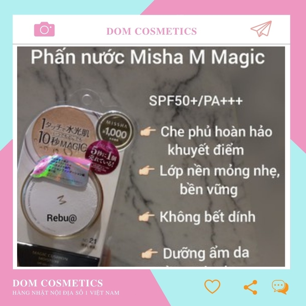 Phấn Nước Missha M Magic Cushion Moisture SPF 50+ PA+++ Nội Địa Nhật