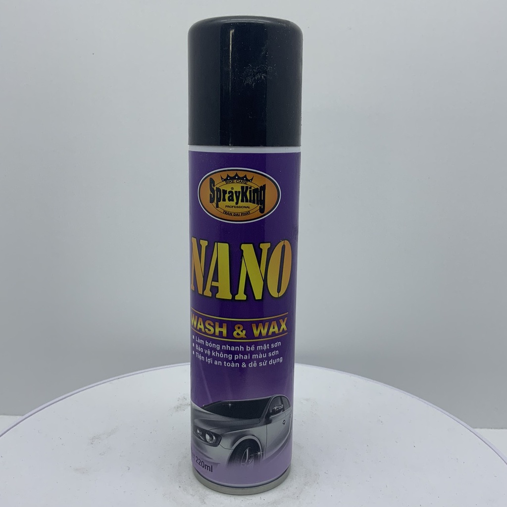 [Mã LIFEAUMAY giảm 10% tối đa 30k đơn 150k] NANO Sprayking Wash &amp; Wax Đánh Bóng Dàn Áo