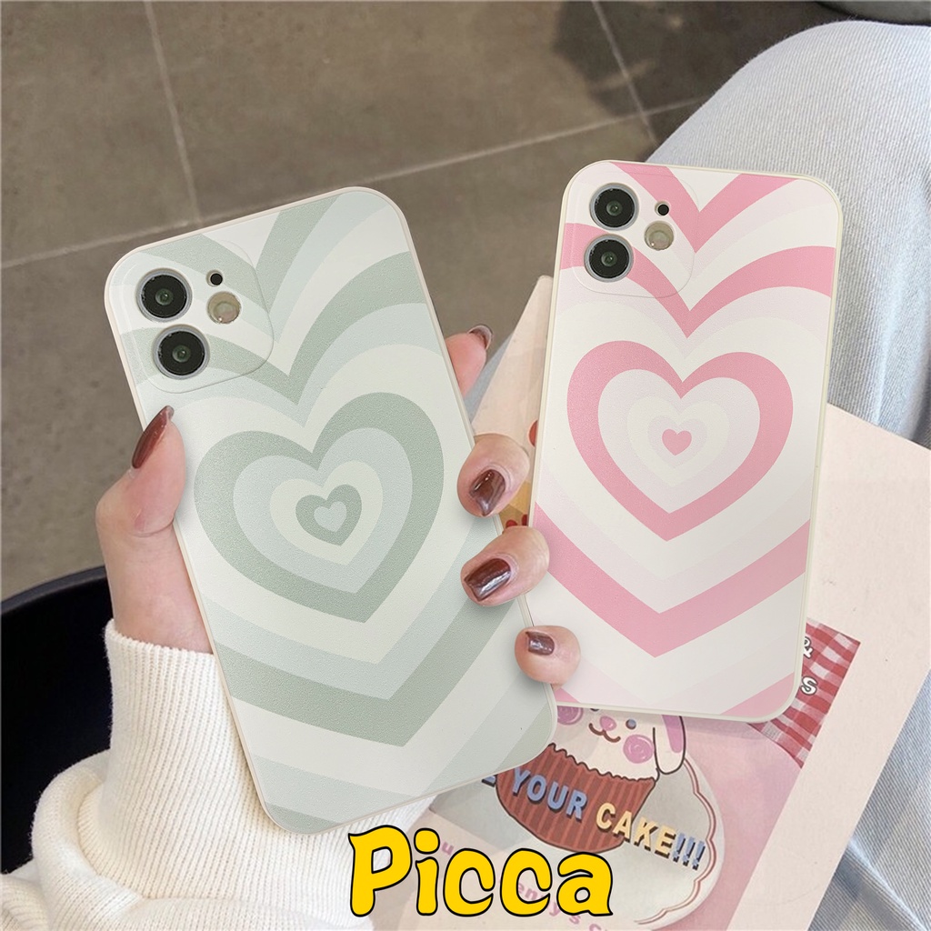 Ốp điện thoại TPU chống sốc hình trái tim màu cho Oppo A74 A15 A54 Reno 6 5F 4F 5 4 A12 A16 A55 A16K A52 A94 A53 2020