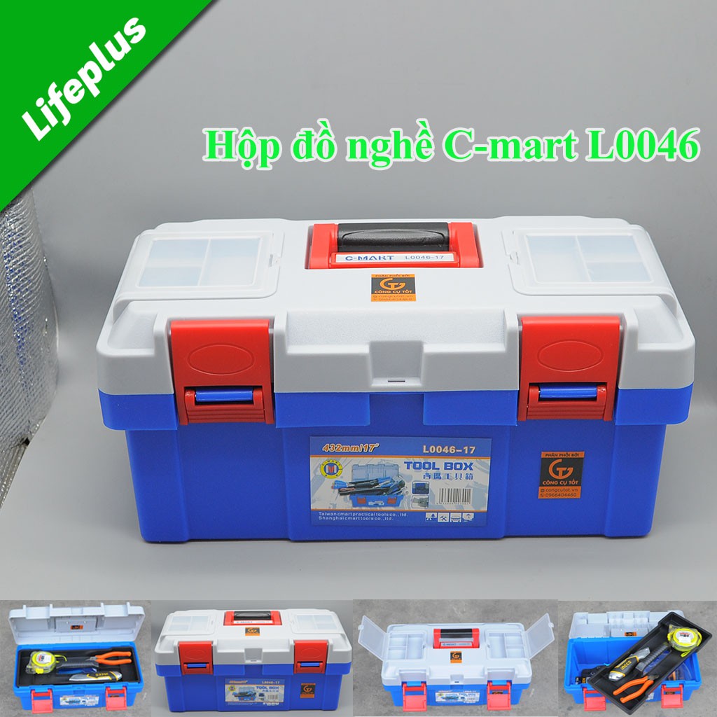 Hộp đựng đồ nghề, thùng đựng đồ nghề tiện dụng C-Mart L0046