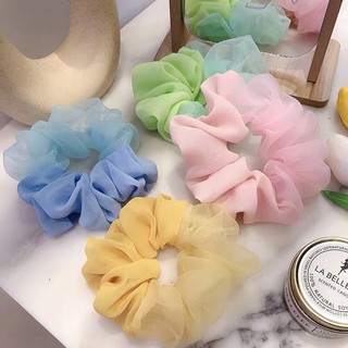 🌈 Cột tóc vải scrunchie nhiều màu sắc phong cách Hàn Quốc 🍧