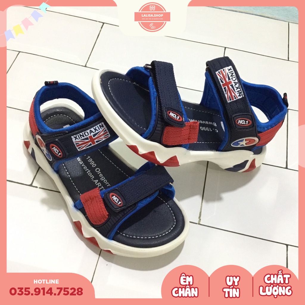 [Hàng chính hãng] Dép Sandal 2 Quai Sao Xanh Đỏ Siêu Nhẹ, Đế Mềm, Phong Cách Thời Trang LALISA, Size từ 33 - 36, B1