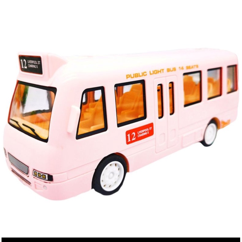 Đồ chơi mô hình xe bus chạy pin có đèn và âm thanh