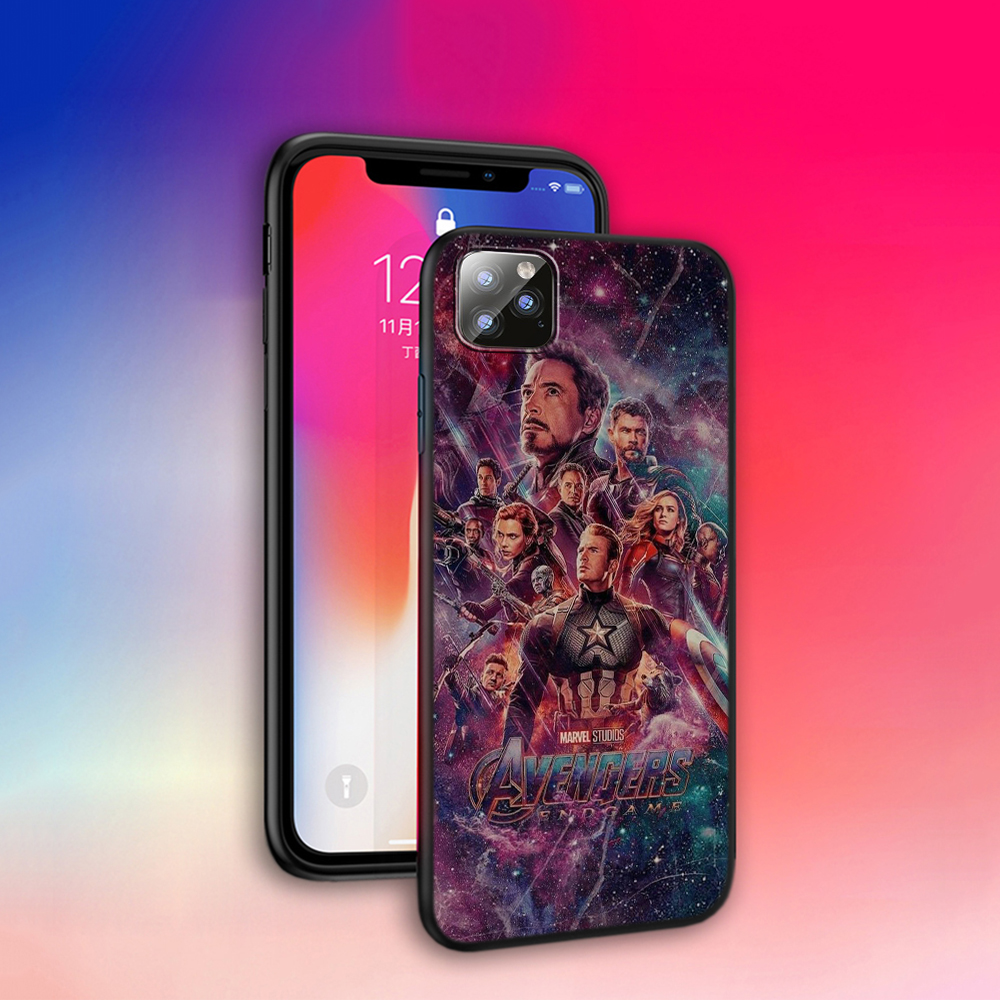 MARVEL Ốp Lưng Silicone In Hình Captain America Cho Iphone 5 5s Se 2020 6 6s 7 Plus R40