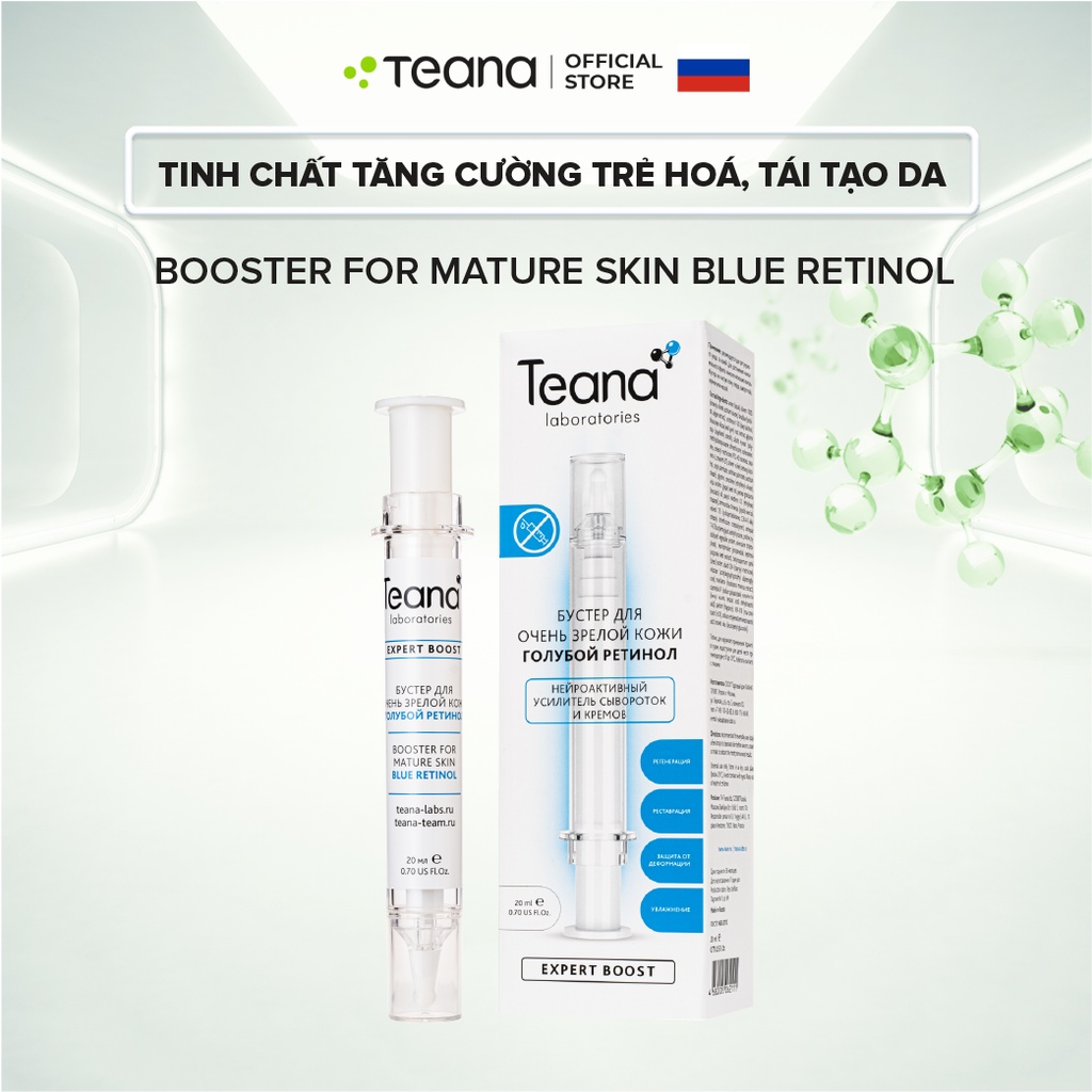 Tinh chất tăng cường Teana Booster For Mature Skin Blue Retinol trẻ hoá, tái tạo da 20ml